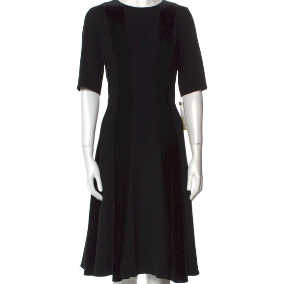 Teri Jon by Rickie Freeman - Crepe Lace Stripe Dress size 18 Cocktail Dress - Picture 1 of 2